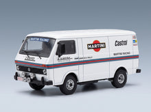 Volkswagen LT28 Van SWB Team Martini Rally Assistance 1975 IXO Models 1:43 scale model - front three-quarter view