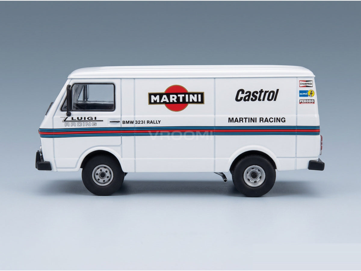Volkswagen LT28 Van SWB Team Martini Rally Assistance 1975 IXO Models 1:43 scale model - side view