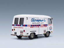 Peugeot J7 Van Esso Almeras Fres Service Rally Course 1969 IXO Models 1:43 scale model - front three-quarter view, top down