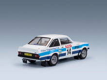 Ford Escort MkII RS 1800 No. 14 Bertie Fisher Austin Frazer Rally Haspengouw 1981 IXO Models 1:43 scale model - front three-quarter view, top down