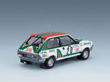 Fiat Ritmo 75 Abarth Alitalia No. 20 Attilio Bettega Maurizio Perissinot Rally Monte Carlo 1979 Night Version IXO Models 1:43 scale model - front three-quarter view, top down