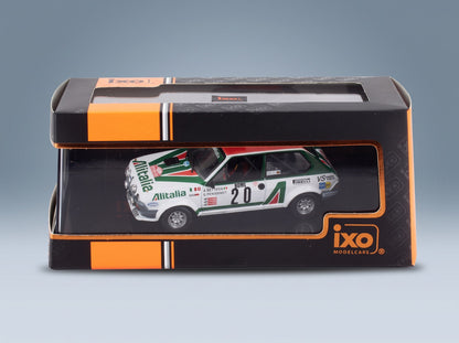 Fiat Ritmo 75 Abarth Alitalia No. 20 Attilio Bettega Maurizio Perissinot Rally Monte Carlo 1979 Night Version IXO Models 1:43 scale model - original packaging