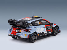 Hyundai i20 N Rally1 Hyundai Shell Mobis WRT No. 11 Neuville Wydaeghe Rallye Monte-Carlo 2026 IXO Models 1:43 scale model - rear three-quarter view