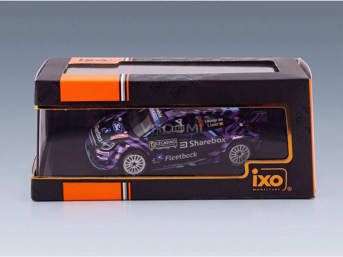 Ford Puma Rally1 M-Sport Ford WRT No. 13 Munster Louka Rally Monte-Carlo 2026 IXO Models 1:43 scale model - original packaging