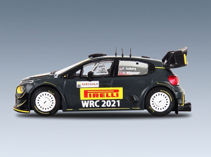 Citroën C3 WRC No. 20 P. Solberg A. Mikkelsen Rally Sardegna Italy 2020 IXO Models 1:43 scale model - side view