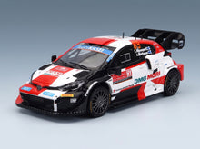 Toyota Yaris GR Rally1 Team Toyota Gazoo Racing WRT No. 69 K. Rovanperä J. Halttunen 4th Rally Monte Carlo 2022 IXO Models 1:43 scale model - front three-quarter view