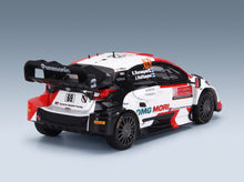 Toyota Yaris GR Rally1 Team Toyota Gazoo Racing WRT No. 69 K. Rovanperä J. Halttunen 4th Rally Monte Carlo 2022 IXO Models 1:43 scale model - rear three-quarter view
