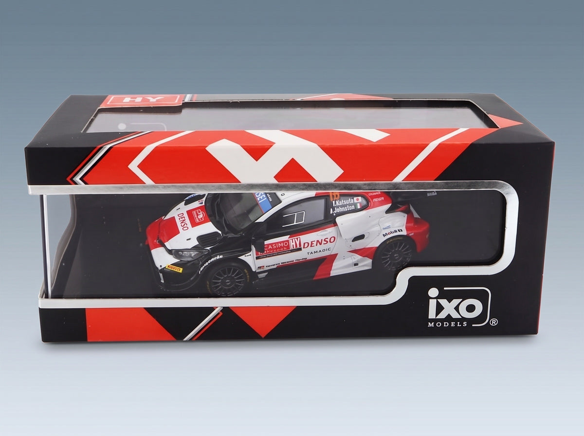 Toyota Yaris GR Rally1 Team Toyota Gazoo Racing WRT No. 18 T. Katsuta A. Johnston 8th Rally Monte Carlo 2022 IXO Models 1:43 scale model - original packaging