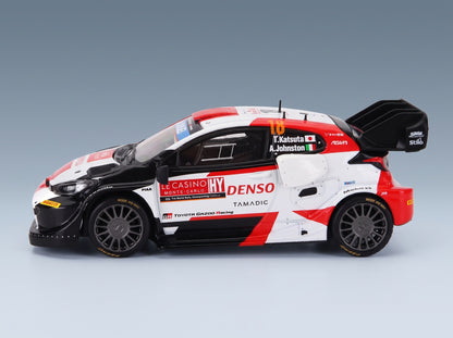 Toyota Yaris GR Rally1 Team Toyota Gazoo Racing WRT No. 18 T. Katsuta A. Johnston 8th Rally Monte Carlo 2022 IXO Models 1:43 scale model - side view