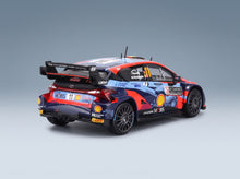 Hyundai i20 Coupe WRC Mobis No. 11 T. Neuville M. Wydaeghe Rally Monte Carlo 2022 IXO Models 1:43 scale model - rear three-quarter view