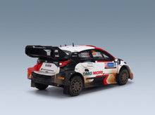 Toyota Yaris GR Rally1 Team Toyota Gazoo Racing WRT No. 33 Elfyn Evans Scott Martin 4th Rally Estonia Dirty Version 2022 IXO Models 1:43 scale model - rear three-quarter view