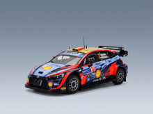 Hyundai i20 Coupe WRC Mobis No. 11 T.Neuville M.Wydaeghe Rally Finland 2022 IXO Models 1:43 scale model - front three-quarter view