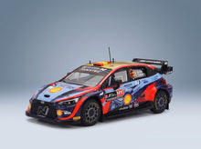Hyundai i20 Coupe WRC Mobis No. 6 D.Sordo C.Carrera 3rd Rally Acropolis 2022 IXO Models 1:43 scale model - front three-quarter view