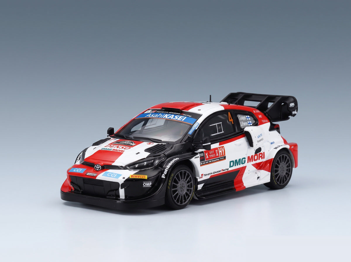 Toyota Yaris GR Rally1 Toyota Gazoo Racing WRT No. 3 Esapekka Lappi Janne Ferm Rally Ypres 2022 IXO Models 1:43 scale model - front three-quarter view
