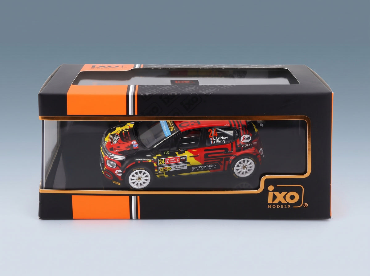 Citroën C3 Rally2 No. 24 S. Lefebvre A. Malfoy Rally Ypres 2022 IXO Models 1:43 scale model - original packaging