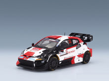 Toyota Yaris GR Hybrid Rally1 Team Toyota Gazoo Racing WRT No. 33 Elfyn Evans Scott Martin 7th Rally Croatia 2023 IXO Models 1:43 scale model - front three-quarter view