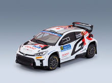 Toyota Yaris GR Rally1 Team Toyota Gazoo Racing WRT No. 37 Yuki Yamamoto Marko Salminen Rally Finland 2024 IXO Models 1:43 scale model - front three-quarter view