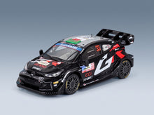 Toyota Yaris GR Rally1 Hybrid Team Toyota Gazoo Racing WRT No. 33 Elfyn Evans Scott Martin Winner Rally Japan 2024 IXO Models 1:43 scale model - front three-quarter view