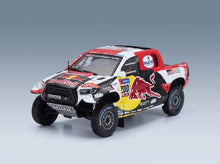 Toyota Hilux GR DKR Evo T1+ Pick-Up Team Toyota Gazoo Racing Red Bull No. 200 Nasser Al-Attiyah Mathieu Baumel Winner Rally Dakar 2023 IXO Models 1:43 scale model - front three-quarter view