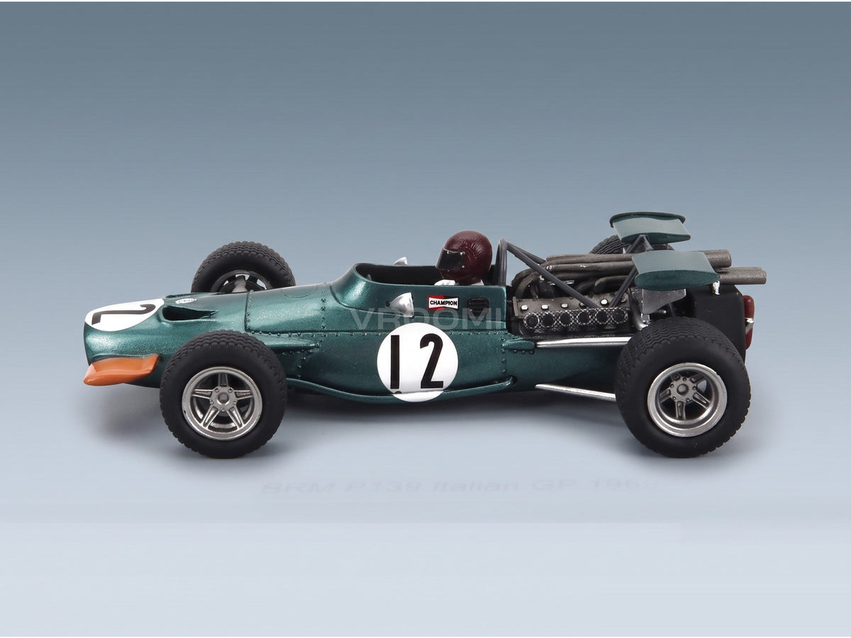 BRM F1 139 No. 12 Jackie Oliver Italy GP 1969 Spark Model 1:43 scale model - side view