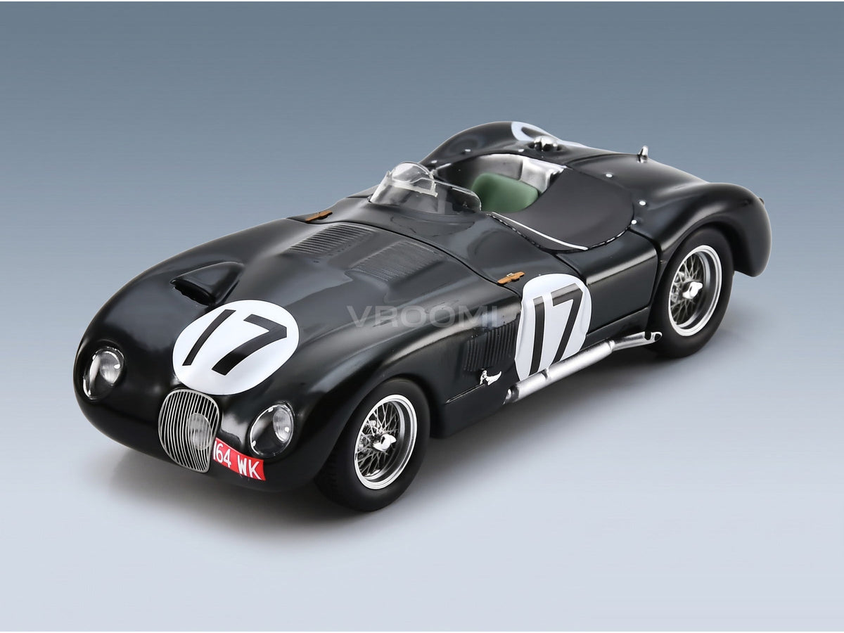 Jaguar C-Type Team Jaguar Cars Ltd No. 17 Moss Walker 2nd 24h Le Mans 1953 Spark Model 1:43 scale model - front three-quarter view