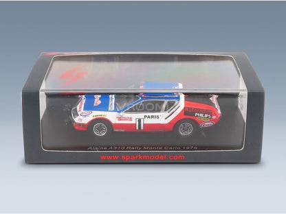Alpine A310 No. 1 Jean-Claude Andruet Yves Jouanny Rally Monte Carlo 1976 Spark Model 1:43 scale model - original packaging