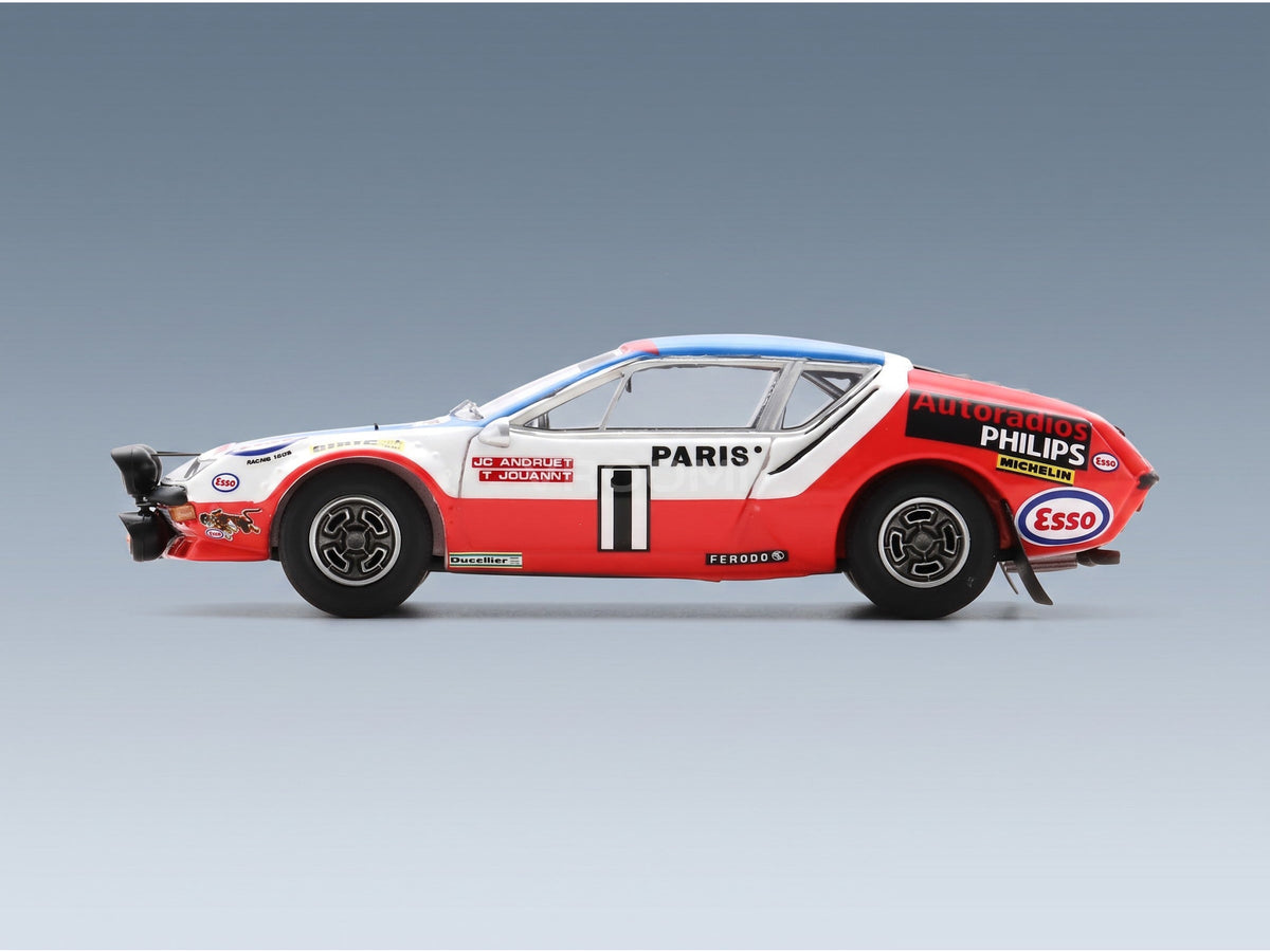Alpine A310 No. 1 Jean-Claude Andruet Yves Jouanny Rally Monte Carlo 1976 Spark Model 1:43 scale model - side view