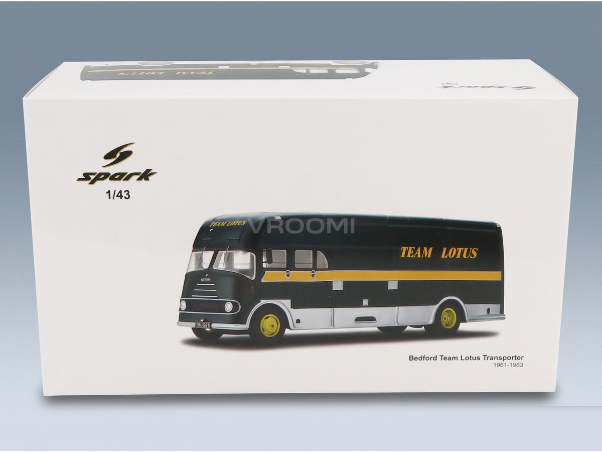 Bedford Truck Team Lotus Car Transporter 1961 Spark Model 1:43 scale model - original packaging