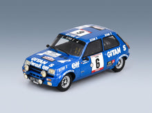RENAULT - R5 ALPINE Gr.2 (night version) N 6 2nd RALLY TOUR DE CORSE 1979 JEAN RAGNOTTI - JEAN MARC ANDRIE - BLUE - front three-quarter view