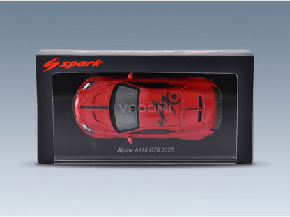 Alpine A110 Radicale 70 Coupé 2024 Red Spark Model 1:43 scale model - original packaging