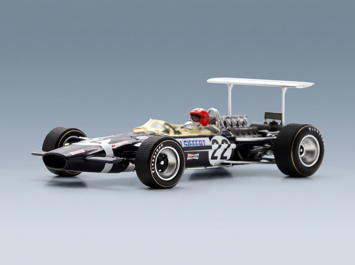 Lotus 49B Rob Walker Racing Team No. 22 Jo Siffert Winner British GP 1968 Spark Model 1:43 scale model - side view