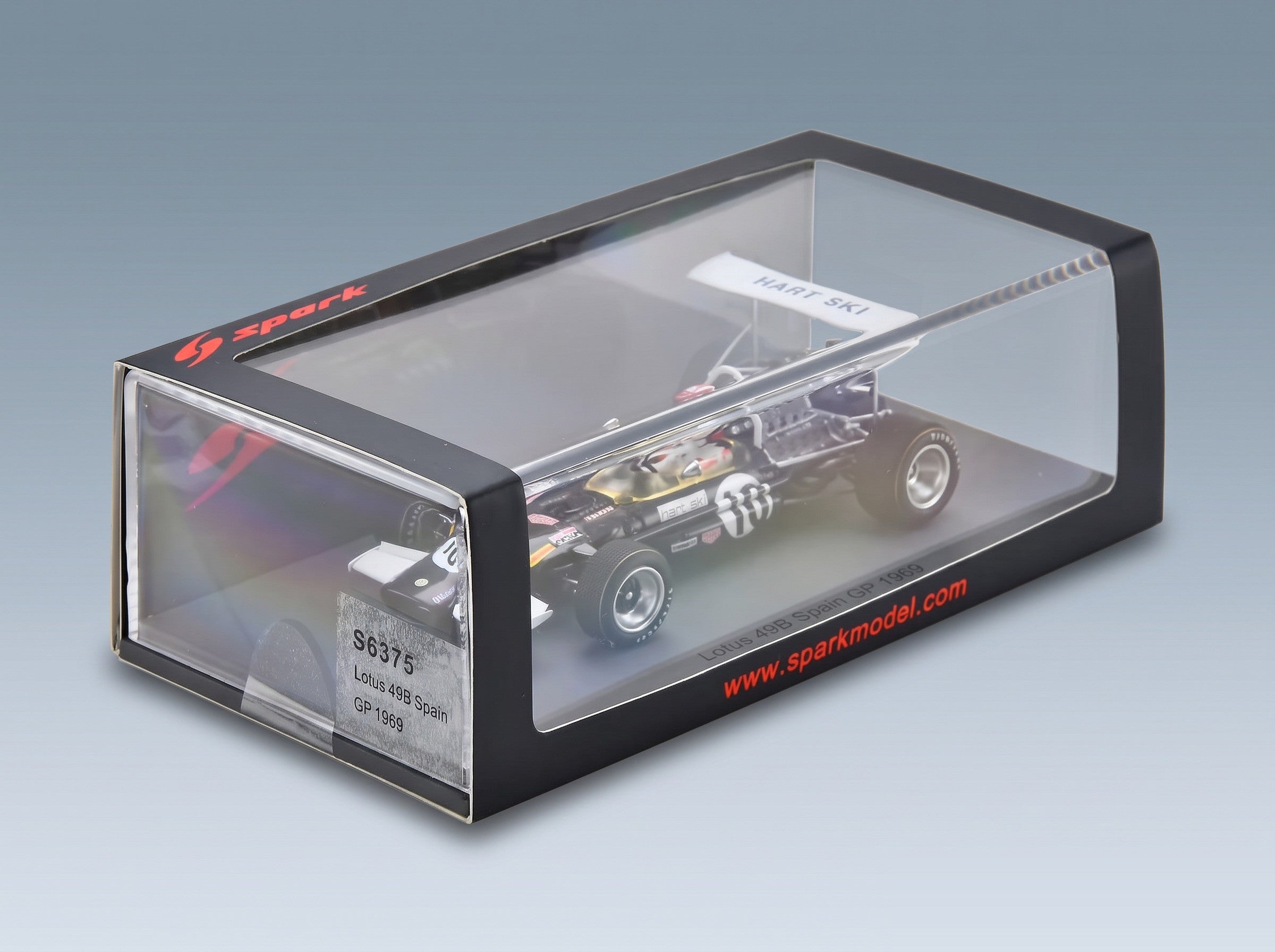 Lotus 49B Rob Walker Racing Team No. 10 Jo Siffert Spanish GP 1968 Spark Model 1:43 scale model - original packaging