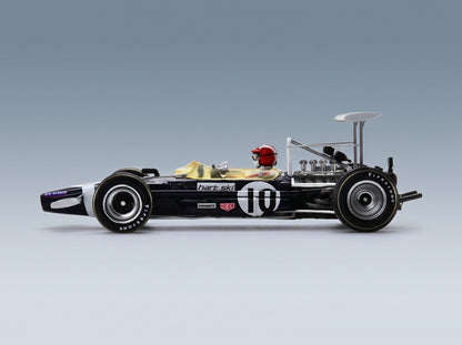 Lotus 49B Rob Walker Racing Team No. 10 Jo Siffert Spanish GP 1968 Spark Model 1:43 scale model - side view