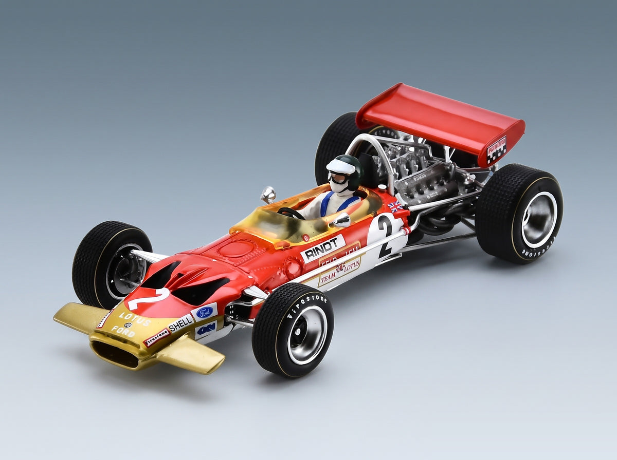 Lotus 49B Gold Leaf Team Lotus No. 2 Jochen Rindt Winner USA GP 1969 Spark Model 1:43 scale model - front three-quarter view