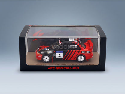 Mitsubishi Lancer Evolution III No. 4 Yoshihiro Kataoka Satoahi Hayashi Rally China 1997 Spark Model 1:43 scale model - original packaging