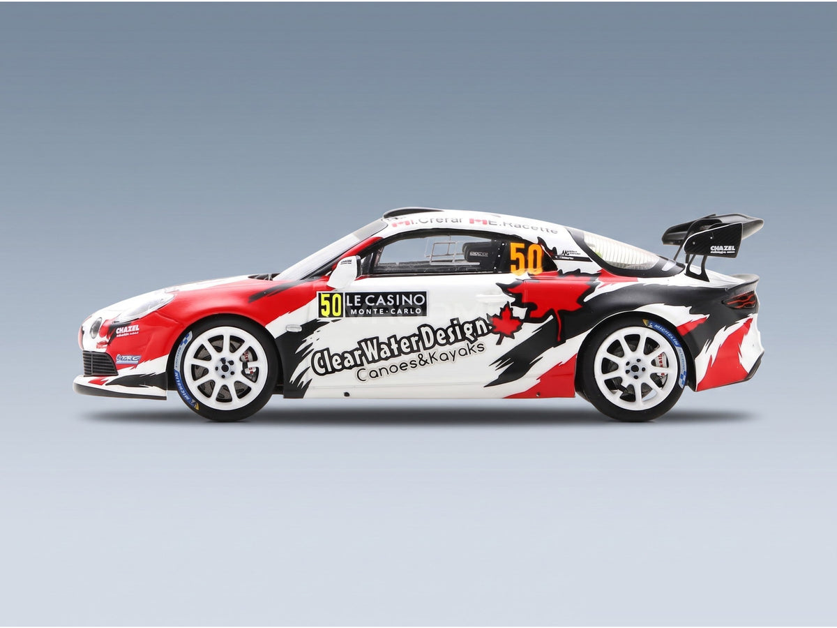 Alpine A110 Rally No. 50 I. Crerar E. Racette Rally Monte Carlo 2022 Spark Model 1:43 scale model - side view