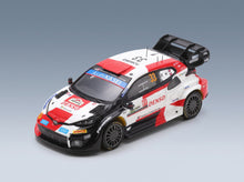 Toyota Yaris GR Hybrid Rally1 Team Toyota Gazoo Racing WRT No. 33 Elfyn Evans Scott Martin Winner Rally Japan 2023 Spark Model 1:43 - front three-quarter view