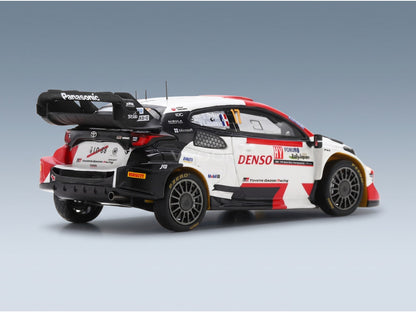 Toyota Yaris GR Hybrid Rally1 Team Toyota Gazoo Racing WRT No. 17 Ogier Landais 2nd Rally Japan 2023 Spark Model 1:43 scale model - rear three-quarter view