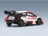 Toyota Yaris GR Hybrid Rally1 Team Toyota Gazoo Racing WRT No. 17 Ogier Landais 2nd Rally Japan 2023 Spark Model 1:43 scale model - rear three-quarter view