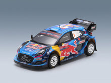 Ford Puma Rally1 M-Sport Ford World Rally Team No. 8 Ott Tänak Martin Järveoja Winner Rally Chile 2023 Spark Model 1:43 - front three-quarter view