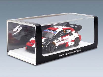 Toyota Yaris GR Hybrid Rally1 Team Toyota Gazoo Racing WRT No. 18 T. Katsuta Aaron Johnston 5th Rally Japan 2023 Spark Model 1:43 scale model - original packaging