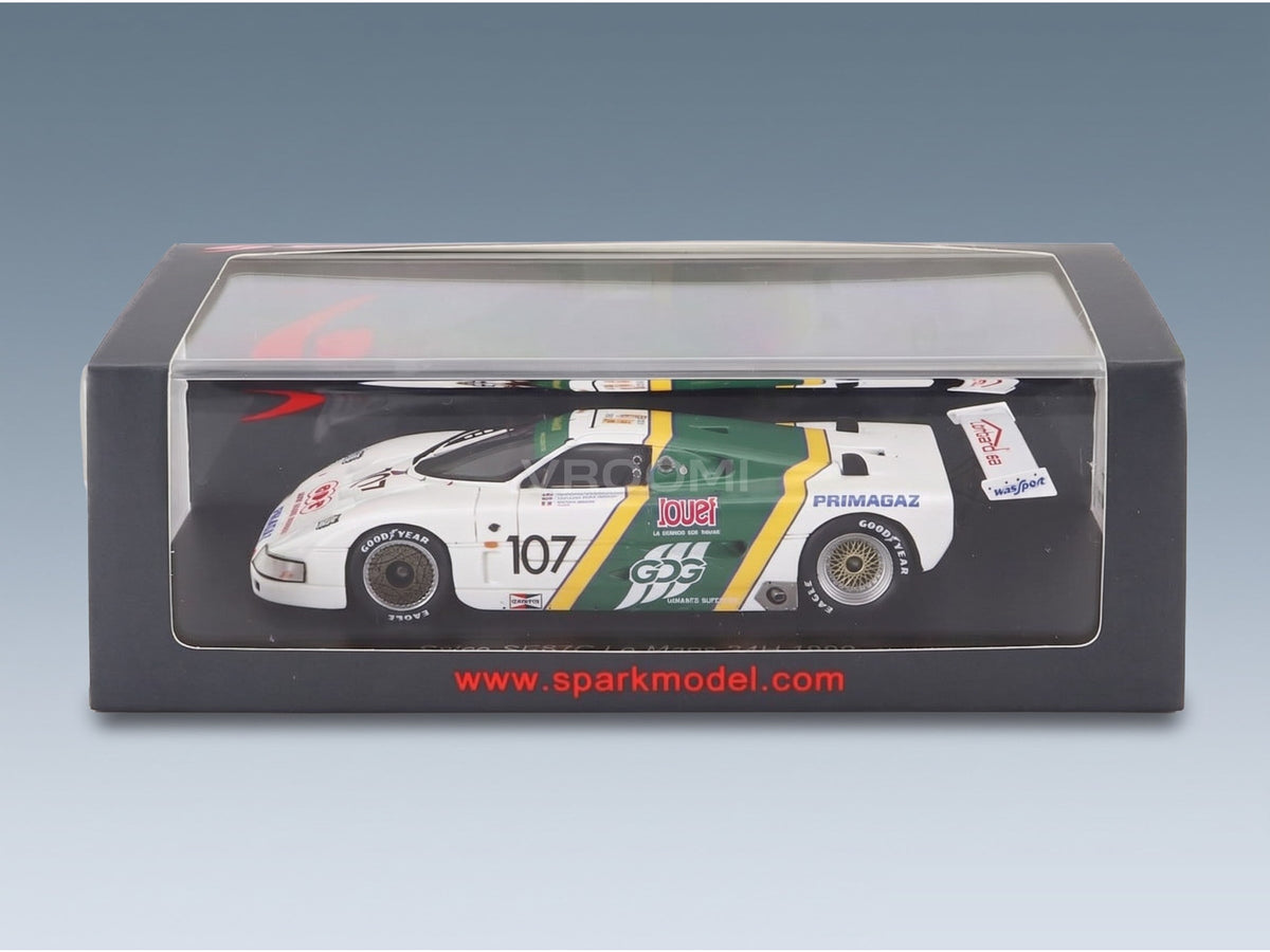 Spice SE87C Team P.A. Lombardi No. 107 Pierre Alain Lombardi Denis Morin Ferdinand De Lesseps 24h Le Mans 1990 Spark Model 1:43 scale model - original packaging