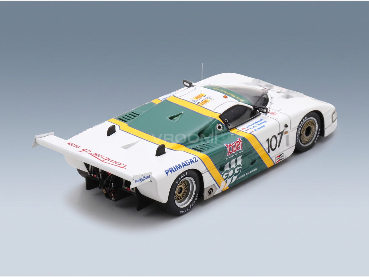 Spice SE87C Team P.A. Lombardi No. 107 Pierre Alain Lombardi Denis Morin Ferdinand De Lesseps 24h Le Mans 1990 Spark Model 1:43 scale model - rear three-quarter view