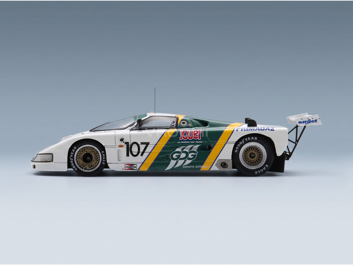 Spice SE87C Team P.A. Lombardi No. 107 Pierre Alain Lombardi Denis Morin Ferdinand De Lesseps 24h Le Mans 1990 Spark Model 1:43 scale model - side view