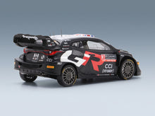 Toyota Yaris GR Rally1 Hybrid Team Toyota Gazoo Racing WRT No. 33 Elfyn Evans Martin Scott 3rd Rally Monte Carlo 2024 Spark Model 1:43 - rear three-quarter view