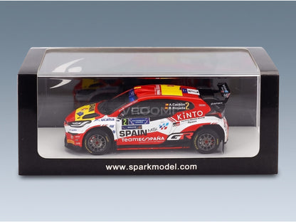 Toyota Yaris GR Rally2 Team Teo Martin Motorsport No. 2 Alejandro Cachon Borja Rozada Winner Rally FIA Motorsport Games Valencia 2024 Spark Model 1:43 scale model - original packaging