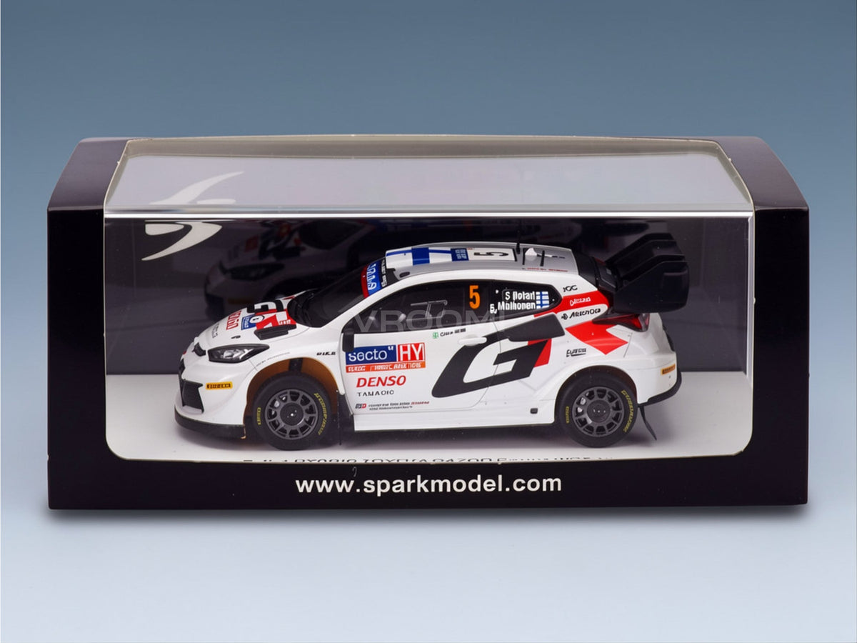 Toyota Yaris GR Rally1 Hybrid Team Toyota Gazoo Racing WRT No. 5 Sami Pajari Enni Malkonen 4th Rally Finland 2024 Spark Model 1:43 scale model - original packaging
