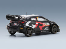 Toyota Yaris GR Rally1 Hybrid Team Toyota Gazoo Racing WRT No. 17 Sébastien Ogier Vincent Landais 2nd Rally Japan 2024 Spark Model 1:43 - rear three-quarter view