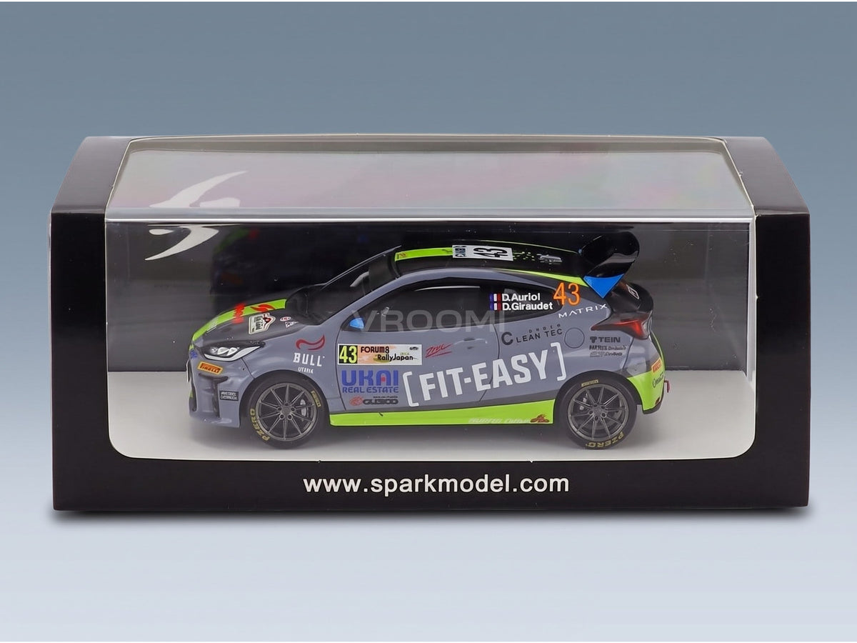 Toyota Yaris GR Team Fit-Easy Spark Racing No. 43 Didier Auriol Denis Giraudet Rally Japan 2024 Spark Model 1:43 scale model - original packaging