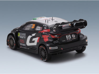 Toyota Yaris GR Rally1 Team Gazoo Racing WRT No. 33 Elfyn Evans Scott Martin 2nd Rally Monte Carlo 2025 Spark Model 1:43 scale model - rear three-quarter view